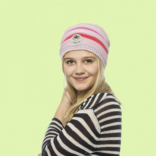 Rainbow Beanie Rosa