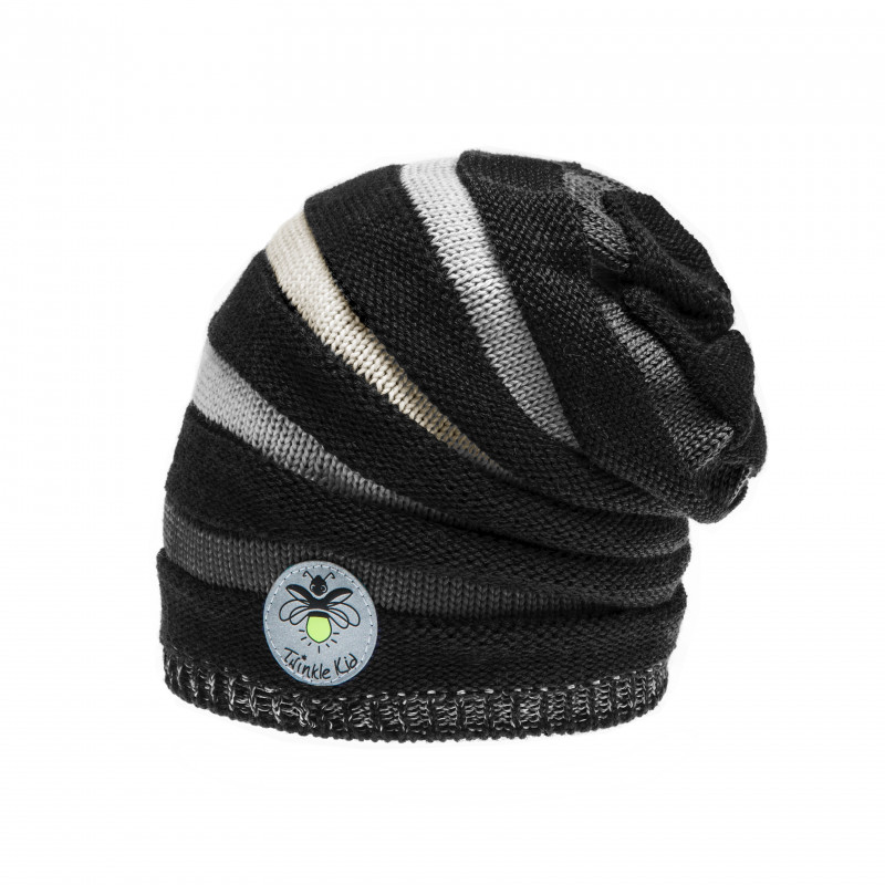 Rainbowbeanie schwarz-grau